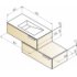 Ensemble meuble de salle de bains décalé INFINI 90cm Edelweiss INFINI 90 Décalé