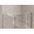 Paroi simple pivotante SOLO P Chromé - Transparent - 140cm Zoom barre T Chromé