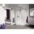 Cabine de douche Kineprime (18 cm) - Coulissante - 1/4 de Rond 80cm Kineprime R - meca - couliss