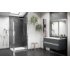 Porte de douche pivotante LUNES 2.0 G 95 cm - Transparent - Silver LUNES 2 0 G