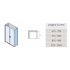 Fixe latéral HADA Plus 307- Transparent - Argent - 70 cm HP307 Schéma