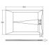 Receveur de douche RADIANCE Lisse Blanc Pur - 140x90cm RADIANCE Schéma