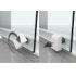 Porte coulissante ZEPHYROS 2.0 2P - Verre transparent - Profilés Noir - 170cm Declipsage rapide
