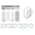 Porte coulissante ZEPHYROS 2.0 2P - Verre transparent - Profilés Noir - 170cm ZEPHYROS 2 0 2P Schéma