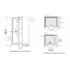 Cabine KINEPRIME en niche 2 portes battantes - 9 cm - Thermostatique - 100x80cm KINEPRIME Niche Battante