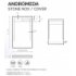 Receveur de douche écoulement linéaire Andromède Graphite 70x130 Andromede