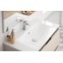 Meuble TEN 3 tiroirs 100cm Blanc mat avec plan marbre TEPLAN