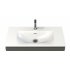 Meuble TEN 3 tiroirs 100cm Blanc mat avec plan marbre TEPLAN-2