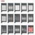 Porte battante ARCOIRIS PLUS AC-210 Verre Satiné Whole - Droite - Argent - 90cm Satiné
