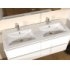 Meuble double vasque JUPITER 3.0 Blanc Brillant 140cm - Sans miroir Jupiter-120-blanc-elegance_1