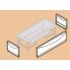 Baignoire CALOS 2.0 - 3 Tabliers (Frontal+2 Latéraux) - 160x70cm - Blanc Brillant 3 tabliers
