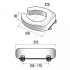 Rehausse pour cuvette WC standard, Ht. 9 cm Schéma 047580