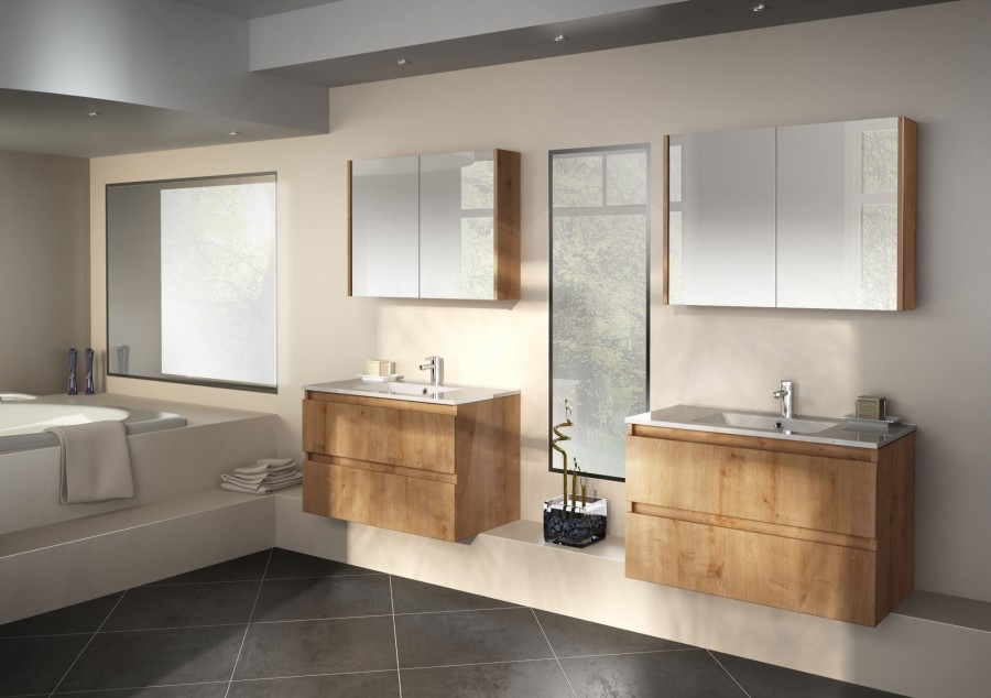 Meuble Simple Vasque 90 Cm Rivage Cottage Jura Discac