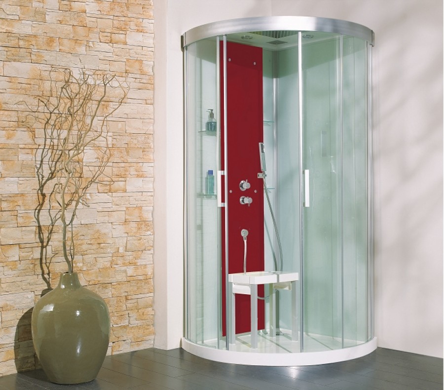 OLD Cabine de douche Hydromassante 90x90 Kineform C Turquoise