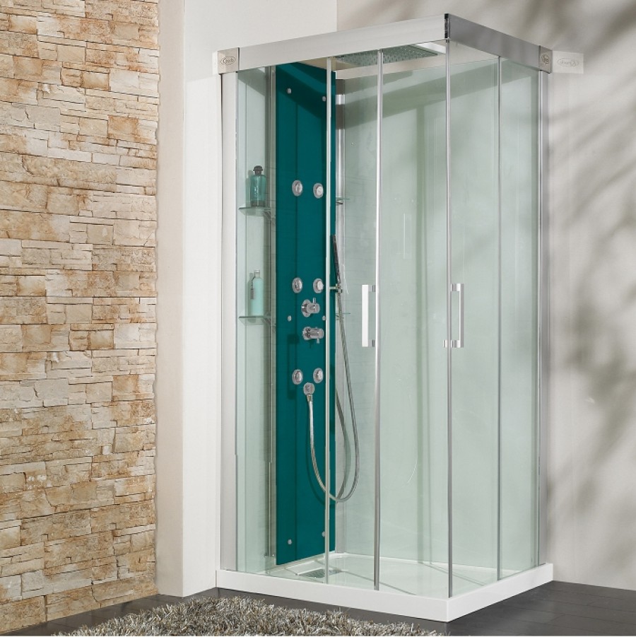 OLD Cabine de douche Hydromassante + Hammam 90x90 Kineform C Rubis