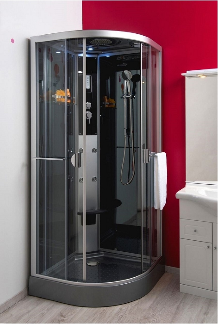 Cabine de douche 1/4 de rond Hydro NED 90x90 cm