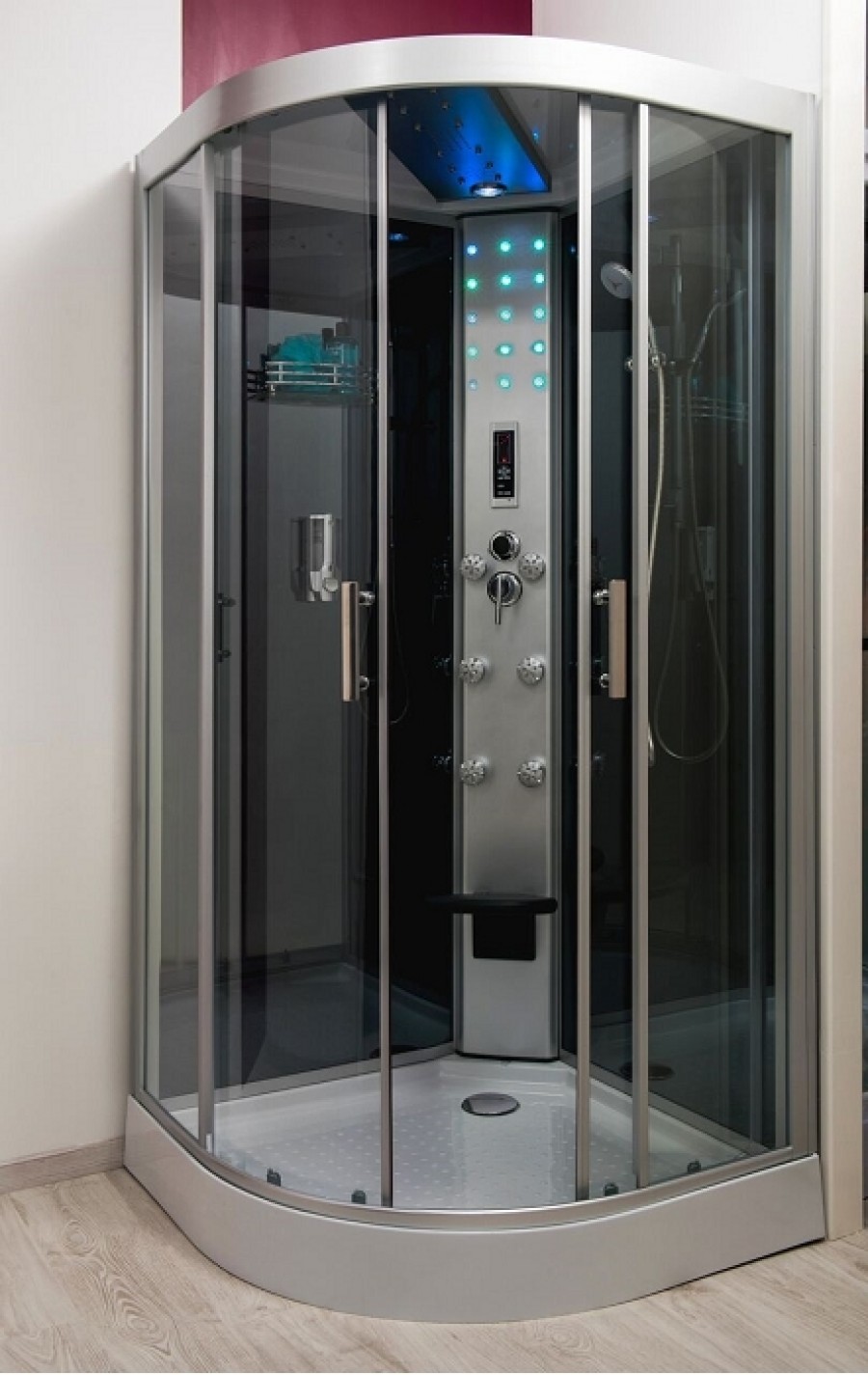 Cabine de douche 1/4 de rond Hydro SKADI 100x100 cm