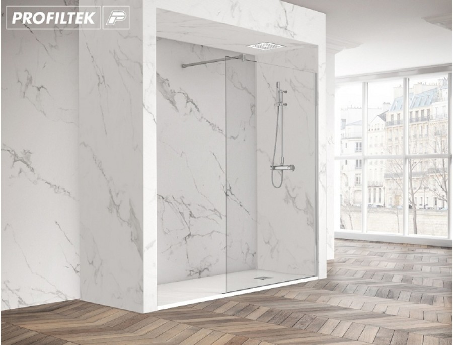 Paroi fixe ONE OV2000 Transparent 120cm profilé Chromé** Paroi fixe ONE OV2000 Transparent 120cm profilé Chromé**