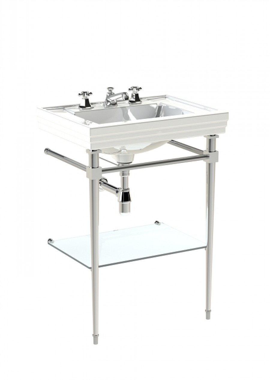 Lavabo colonne époque 80 cm rétro blanc