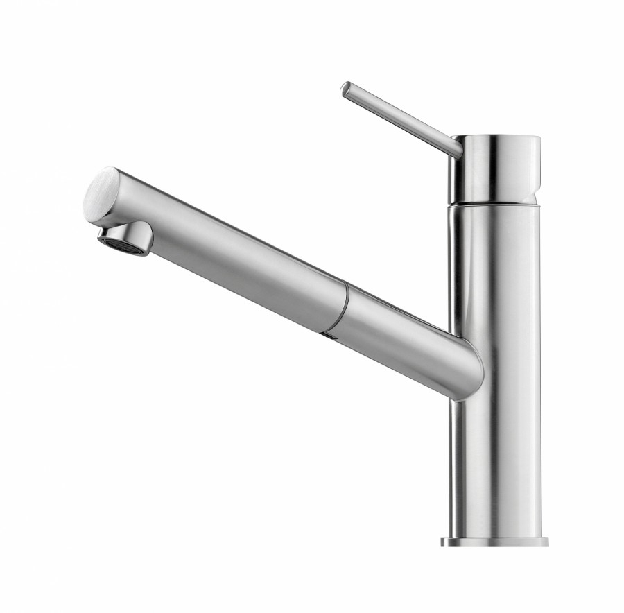 Mitigeur d'évier avec douchette extractible en acier inoxydable Mitigeur d'évier avec douchette extractible en acier inoxydable