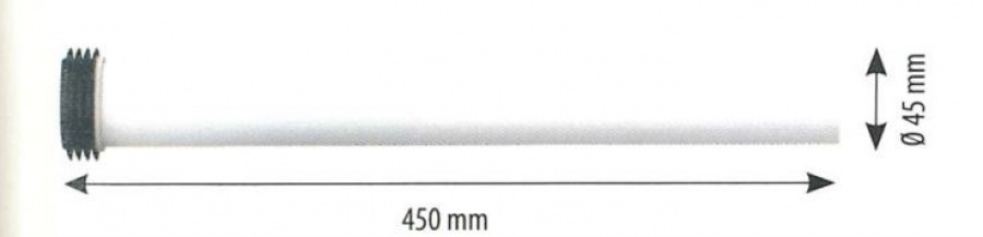 Manchon d'alimentation avec joint à lèvre B236, pour wc bati-support,  SIAMP, Réf.92403007