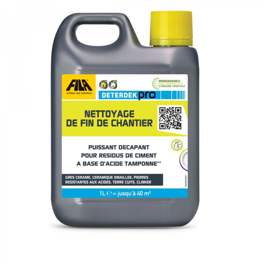 Nettoyant acide pour sols 1L DETERDEK Pro - FILA Nettoyant acide pour sols 1L DETERDEK Pro - FILA