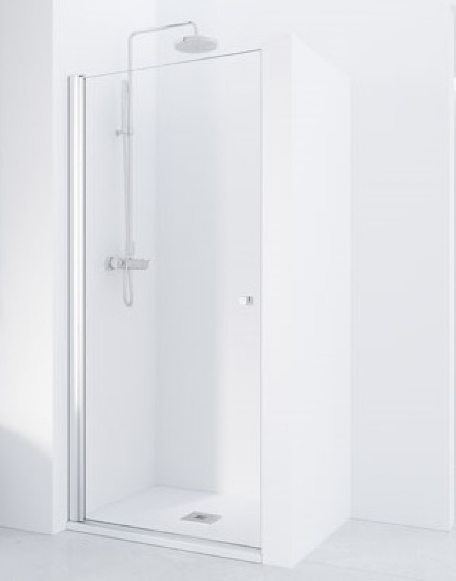 Porte battante en niche HADA - Transparent - Argent HB - 70cm Porte battante en niche HADA - Transparent - Argent HB - 70cm