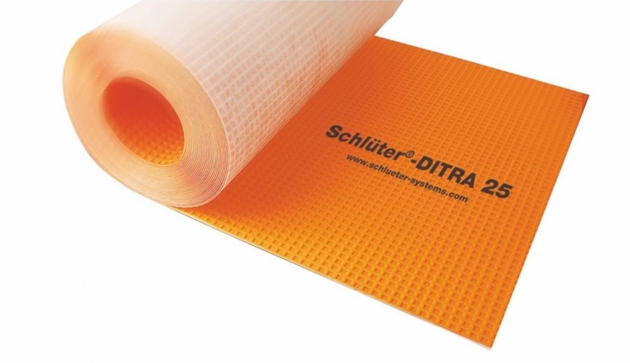 Natte d'étanchéité en polyéthylène SCHLÜTER® DITRA 25 L. 5 x l. 1 m