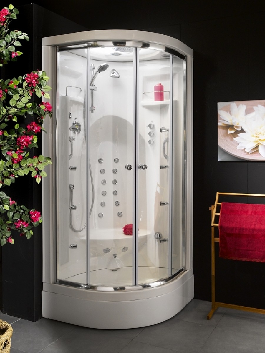 Cabine de douche JEDO MOREA PRESTIGE Hammam 3Kw 90x90