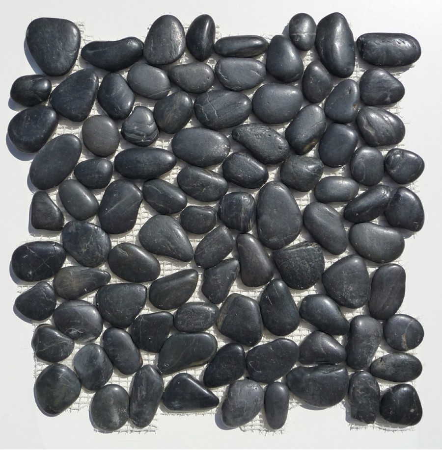 1 Kg Galets Noirs Polis Naturels - Pierres De Rivière Décoratives Pour Plantes, Aquarium, Jardin & Intérieur