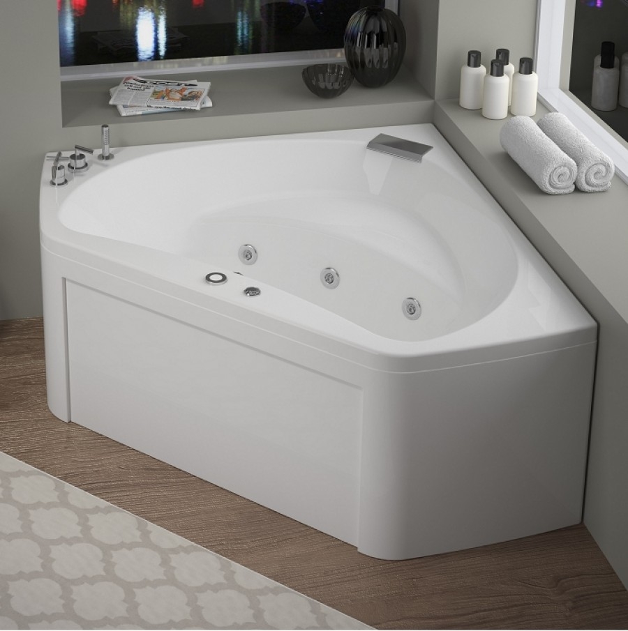 Baignoire-balnéo-d'angle-Star-140x140---Star-Eau---Tablier-...