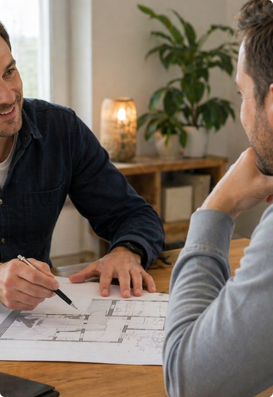 Échange personnalisé – expert en consultation avec un client