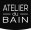 Tous nos produits 'ATELIER DU BAIN' sur sanitaire.fr | Porte coulissante et pivotante SECURE Noir mat - L120 cm
